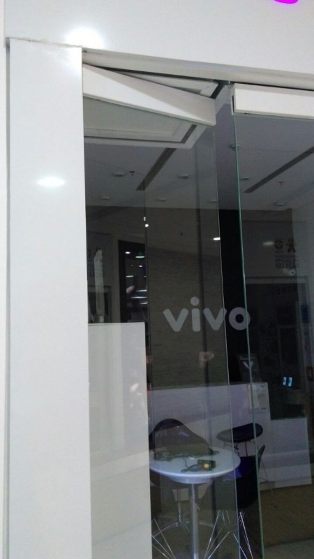 Divisórias de Vidro Branco Cocal - Divisória de Vidro com Porta de Correr